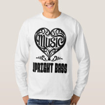 Elegantes Scrolled Heart für aufrechte Bass Liebha