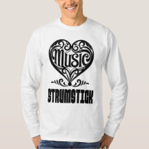 Elegantes Scrolled Heart für Strumstick Liebhaber