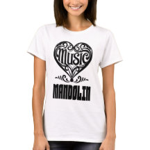 Elegantes Scrolled Herz für Mandolin Liebhaber