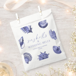 Elegantes Seashells & Wedding Bells Brautparty Geschenktütchen