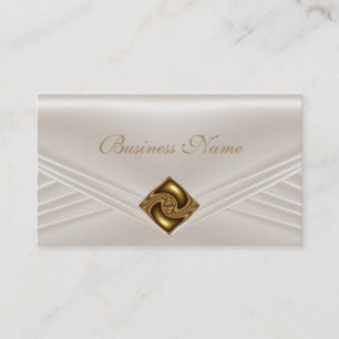Elegantes Sepia-Beige-Bernstein-Juwel Visitenkarte