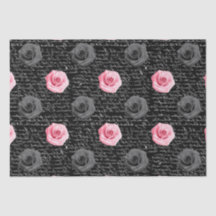 Elegantes Shabby Chic Rosa Rosen und Handschrift