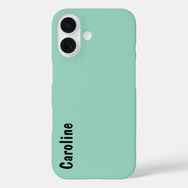 Elegantes Signature-Script-Monogramm iPhone 16 Hülle (Rückseite)