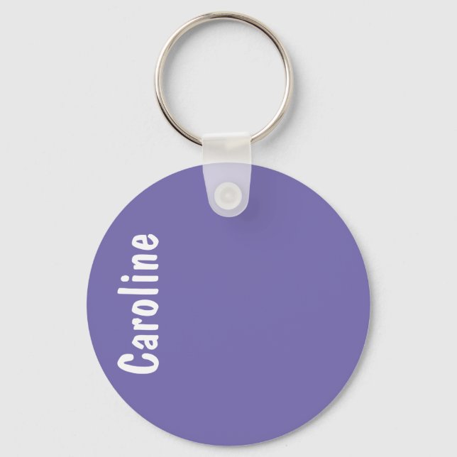 Elegantes Signature-Script-Monogramm Schlüsselanhänger (Vorderseite)