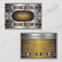 Elegantes Silber mit braunen Imitaten Rhinestones