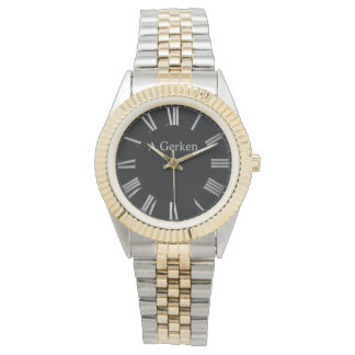 Elegantes Silber mit Personalisierten Namen Armbanduhr