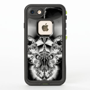 Elegantes Silber und Schwarz Abstrakt