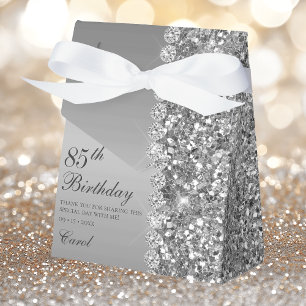 Elegantes Silber zum 85. Geburtstag Geschenkschachtel