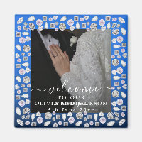 Elegantes Silberes blaues Herz Diamant Glitzer Hoc