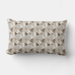 Elegantes silberfarbenes Marmorkissen, reversible Lendenkissen