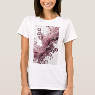 Elegantes Silbernes ABSTRACT ART Kunsthandwerk T-Shirt