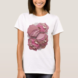 Elegantes silbernes ABSTRACT ART Modeprint T-Shirt