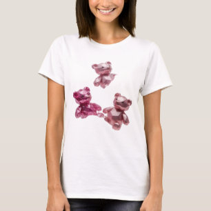 Elegantes Silbernes ABSTRACT ART Statement Design T-Shirt