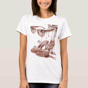 Elegantes Silbernes ROSE GOLD GLAMOUR Art-Motiv T-Shirt