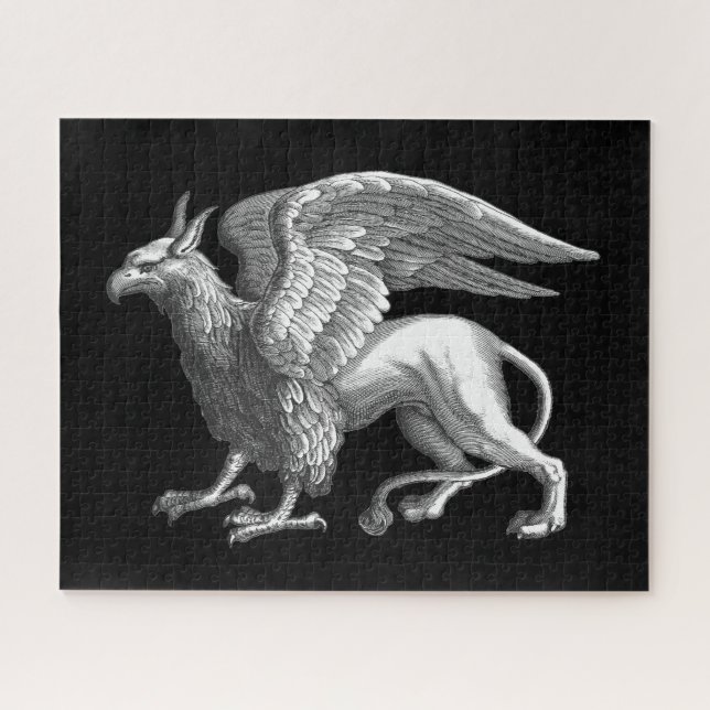 Elegantes Silver Gray / Graues Griffin Legendary B (Horizontal)