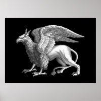 Elegantes Silver Gray / Graues Griffin Legendary B