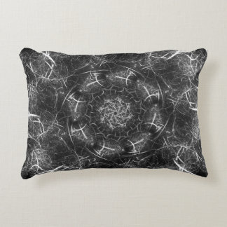 Elegantes Silver Spiral Fraktal Kissen