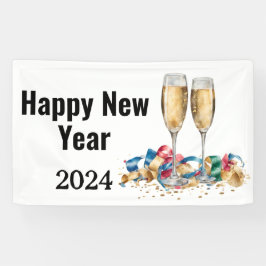 Elegantes Silvester-Party Banner