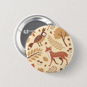 Elegantes skandinavisches Fall Pattern Button