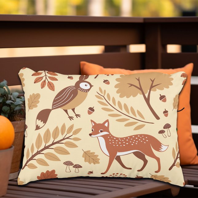 Elegantes skandinavisches Fall Pattern Dekokissen (Von Creator hochgeladen)