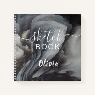 Elegantes Sketchbook - Ihr Name Skript Wasserfarbe Notizbuch