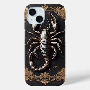 Elegantes Skorpion-Design mit aufwendiger goldener Case-Mate iPhone Hülle
