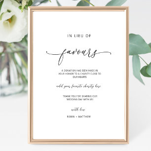 Elegantes Skript, anstelle von Favoriten-Zeichen Poster