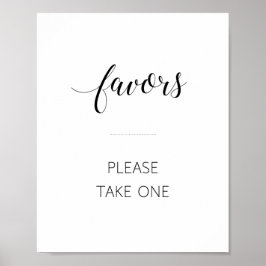 Elegantes Skript Bitte nehmen Sie ein Gefallen Hoc Poster