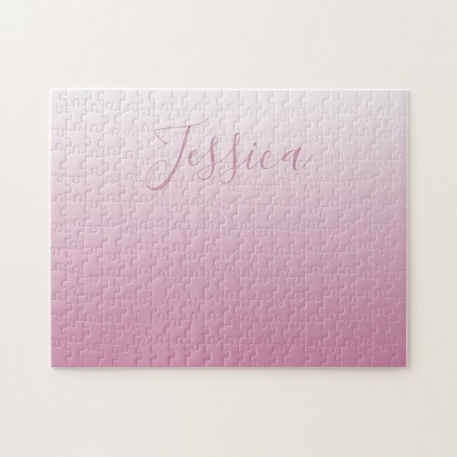 Elegantes Skript & editierbares Rosa (jeder Farbe) (Horizontal)