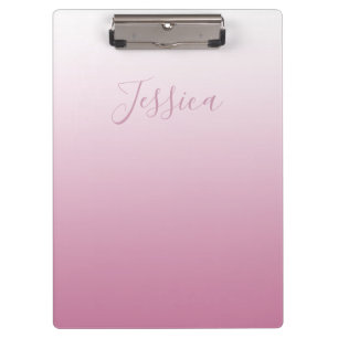 Elegantes Skript & editierbares Rosa (jeder Farbe) Klemmbrett
