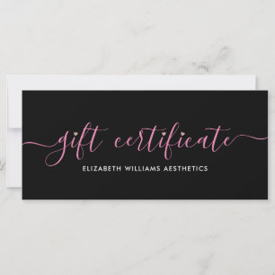 Elegantes Skript Einfaches Black Pink Geschenkguts