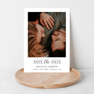 Elegantes Skript-Foto Save-the-Date-Magnet Magneteinladung