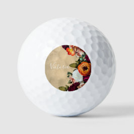 Elegantes Skript für Blumennamen, angepasst rustik Golfball