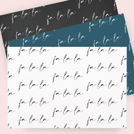 Elegantes Skript für ein La-Text-Muster-Geschenk Geschenkpapier Set