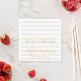 Elegantes Skript Hochzeitspapier Napkins Serviette