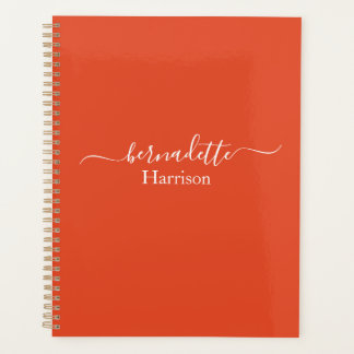Elegantes Skript | INDIVIDUELLE NAME | Orange Plan Planer