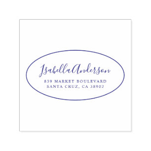 Elegantes Skript  Individuelle Name und Rücksende Permastempel