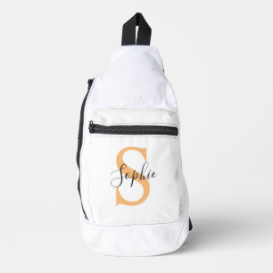 Elegantes Skript Individueller Name Personalisiert Crossbody Bag