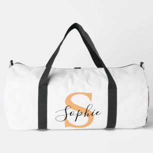 Elegantes Skript Individueller Name Personalisiert Duffle Bag