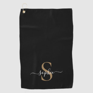 Elegantes Skript Individueller Name Personalisiert Golfhandtuch