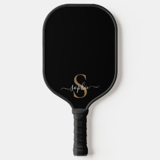 Elegantes Skript Individueller Name Personalisiert Pickleball Schläger