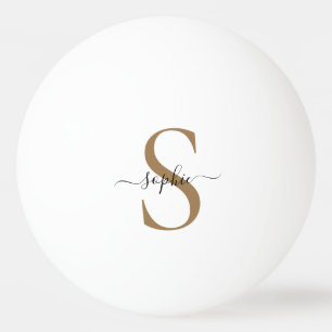 Elegantes Skript Individueller Name Personalisiert Tischtennisball