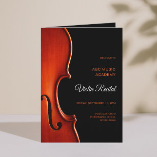Elegantes Skript-Klassik-Musik-Abschlusskonzertpro Einladung