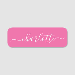 Elegantes Skript Moderner Name Personalisiert Hot  Namensschild