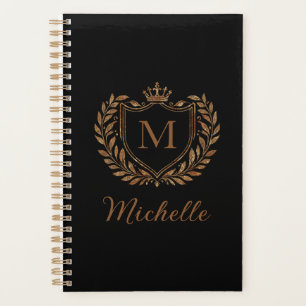 Elegantes Skript-Monogramm, individuelles Luxus-Sc Planer