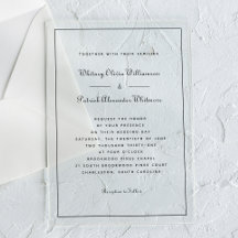 Elegantes Skript Schwarz-weiß Formal Classic Hochz