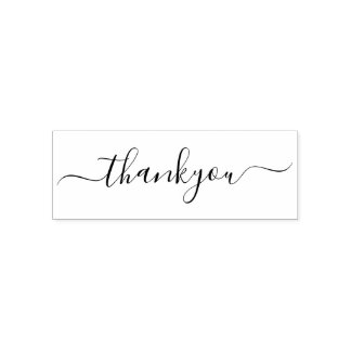 Elegantes Skript Vielen Dank Permastempel