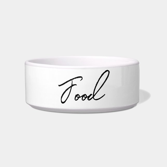 Elegantes Skriptpet füttre Bowl Napf (Vorderseite)