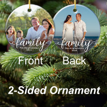 Elegantes Skriptüberlagerungs-Doppelseitiges Foto