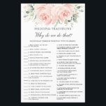 Elegantes Soft Blush Floral Wedding Tradition Spie<br><div class="desc">Drücken Sie einfach die Schaltfläche Anpassen, um Texte zu bearbeiten, den Stil und die Platzierung der Texte weiter zu ordnen und zu formatieren. Passende Artikel im Shop erhältlich! Antwortschlüssel: 1.L 2.P 3.E 4.N 5.B 6.A 7.G 8.M 9.O 10.H 11.D 12.C 13.J 14.K 15.F 16.R 17.I 18.Q (c) Das Happy Cat...</div>